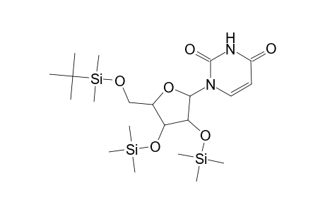 1-[5-[[tert-butyl(dimethyl)silyl]oxymethyl]-3,4-bis(trimethylsilyloxy)-2-oxolanyl]pyrimidine-2,4-dione