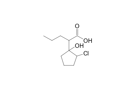 2-(2'-Chloro-1'-hydroxycyclopentyl)pentanoic acid