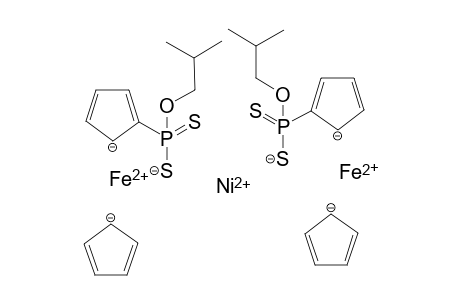 Bis{O-isobutyl(ferrocenyldithiophosphonato)-kappaS,S'}nickel(II)