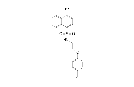 1-Naphthalenesulfonamide, 4-bromo-N-[2-(4-ethylphenoxy)ethyl]-