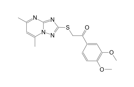 1-(3,4-dimethoxyphenyl)-2-[(5,7-dimethyl[1,2,4]triazolo[1,5-a]pyrimidin-2-yl)sulfanyl]ethanone