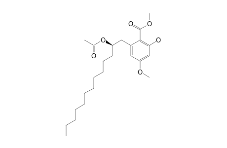 METHYL-(2'R)-6-(2-ACETOXYTRIDECYL)-2-HYDROXY-4-METHOXYBENTOATE