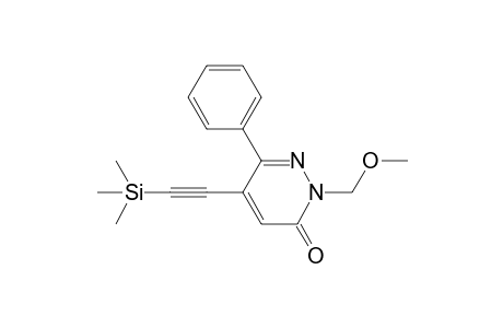 5-(3-Trimethylsilylethynyl)-2-methoxymethyl-6-phenyl-3-pyridazinone