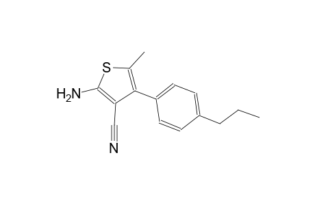 2-amino-5-methyl-4-(4-propylphenyl)-3-thiophenecarbonitrile