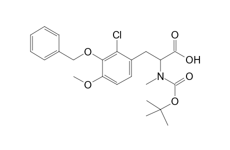 (R/S)-N-Butyloxycarbonyl-N-methyl-(3-benzyloxy-2-chloro-4-methoxy)phenylalanine