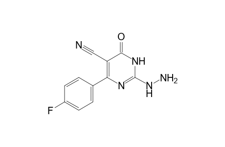 4-(4-fluorophenyl)-2-hydrazino-6-oxo-1H-pyrimidine-5-carbonitrile