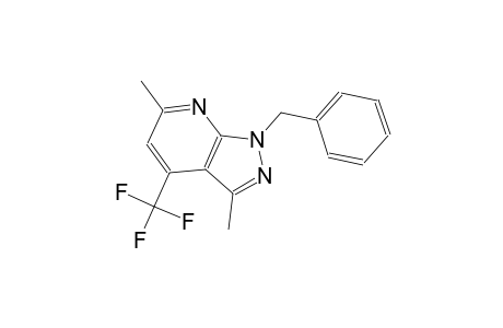 1H-pyrazolo[3,4-b]pyridine, 3,6-dimethyl-1-(phenylmethyl)-4-(trifluoromethyl)-