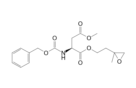 (2S)-2-Benzyloxycarbonylaminosuccinic acid 4-methyl ester 2-(3-methyloxiranyl)ethyl ester
