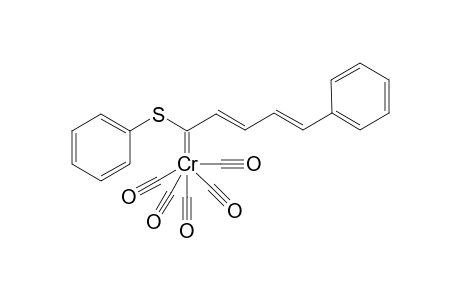 Pentacarbonyl[(2E,4E)-5-phenyl-1-(phenylthio)-2,4-pentatri-enylidene]chromium