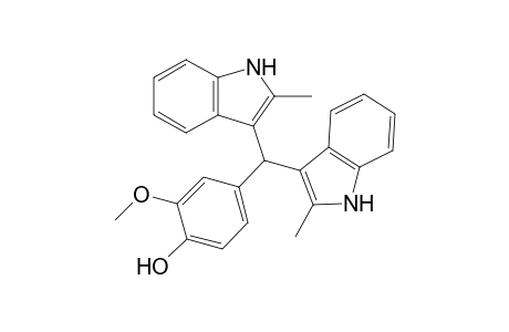 4-[bis(2-methyl-1H-indol-3-yl)methyl]-2-methoxy-phenol