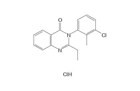 3-(3-CHLORO-o-TOLYL)-2-ETHYL-4(3H)-QUINAZOLINONE, HYDROCHLORIDE