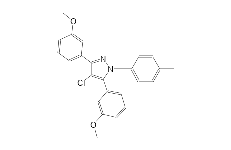 4-chloro-3,5-bis(3-methoxyphenyl)-1-(4-methylphenyl)-1H-pyrazole