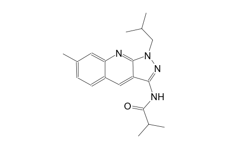 N-(1-isobutyl-7-methyl-1H-pyrazolo[3,4-b]quinolin-3-yl)-2-methylpropanamide
