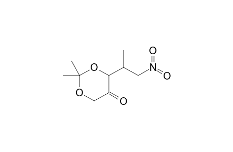 2,2-Dimethyl-4-(1-methyl-2-nitroethyl)-1,3-dioxan-5-one