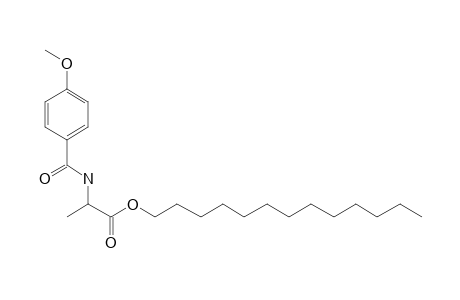 D-Alanine, N-(4-anisoyl)-, tridecyl ester