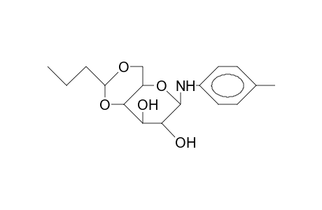 4,6-O-Butylidene-N-(4-tolyl)-B-D-glucopyranosylamine