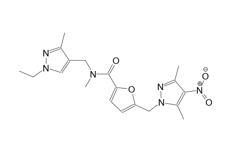 5-[(3,5-dimethyl-4-nitro-1H-pyrazol-1-yl)methyl]-N-[(1-ethyl-3-methyl-1H-pyrazol-4-yl)methyl]-N-methyl-2-furamide