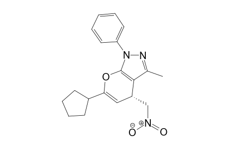 (R)-6-Cyclopentyl-3-methyl-4-(nitromethyl)-1-phenyl-1,4-dihydropyrano[2,3-c]pyrazole