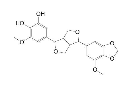 2-[5'-Methoxy-3',4'-(methylenedioxy)phenyl]-6-[3",4"-dihydroxy-5"-methoxyphenyl]-3,7-dioxabicyclo[3.3.0]octane