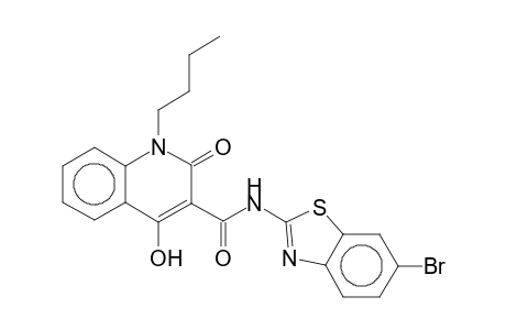 N-(6-Bromo-2-benzothiazolyl)-1-butyl-4-hydroxy-2(1H)-oxo-3-quinolinecarboxamide