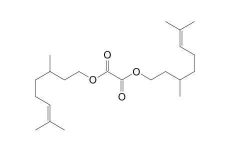 bis[3',7'-Dimethyloct-6'-enyl] ethane-1,2-dioate