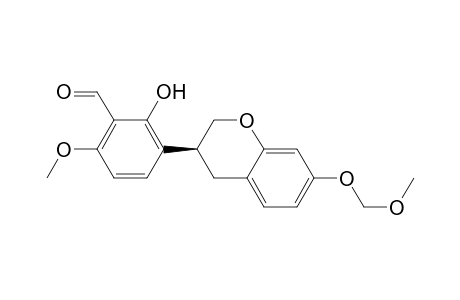 Benzaldehyde, 3-[3,4-dihydro-7-(methoxymethoxy)-2H-1-benzopyran-3-yl]-2-hydroxy-6-methoxy-, (S)-