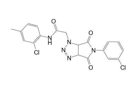 N-(2-chloro-4-methylphenyl)-2-(5-(3-chlorophenyl)-4,6-dioxo-4,5,6,6a-tetrahydropyrrolo[3,4-d][1,2,3]triazol-1(3aH)-yl)acetamide