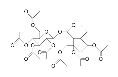 6,8-Dihydroxy-8-hydroxymethyl-1-iridanyl-1'-B-D-glucopyranoside heptaacetate