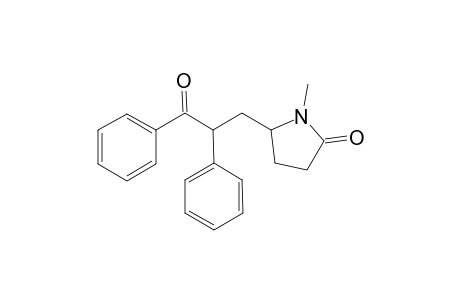 1-Methyl-5-(3-oxo-2,3-diphenylpropyl)pyrrolidin-2-one