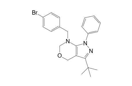 7-(4-Bromobenzyl)-3-tert-butyl-1-phenyl-1,4,6,7-tetrahydropyrazolo[3,4-d][1,3]-oxazine