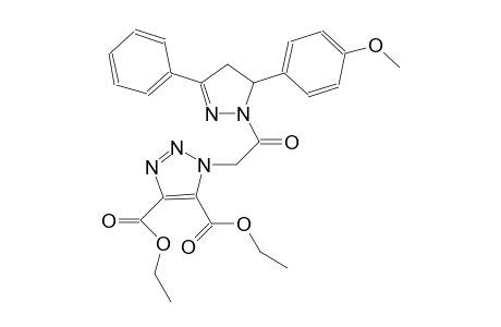 diethyl 1-{2-[5-(4-methoxyphenyl)-3-phenyl-4,5-dihydro-1H-pyrazol-1-yl]-2-oxoethyl}-1H-1,2,3-triazole-4,5-dicarboxylate