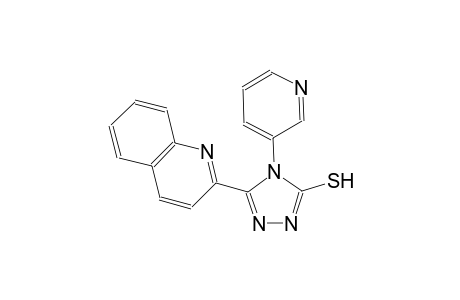 4H-1,2,4-triazole-3-thiol, 4-(3-pyridinyl)-5-(2-quinolinyl)-