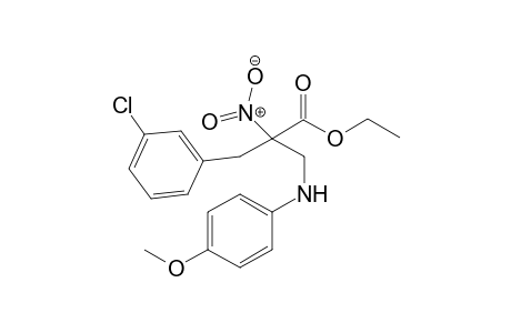 Ethyl 2-(3-chlorobenzyl)-3-(4-methoxyphenylamino)-2-nitropropanoate