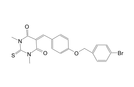 5-{4-[(4-bromobenzyl)oxy]benzylidene}-1,3-dimethyl-2-thioxodihydro-4,6(1H,5H)-pyrimidinedione