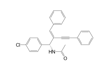 (R, E)-N-(2-benzylidene-1-(4-chlorophenyl)-4-phenylbut-3-ynyl)acetamide
