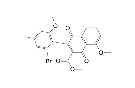 Methyl 3-(2-Bromo-6-methoxy-4-methylphenyl)-8-methoxy-1,4-naphthoquinone-2-carboxylate