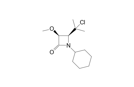 (3S,4S)-4-(1-chloro-1-methyl-ethyl)-1-cyclohexyl-3-methoxy-azetidin-2-one