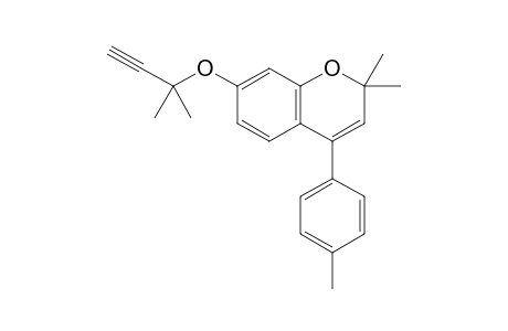 2,2-Dimethyl-7-(2-methylbut-3-yn-2-yloxy)-4-(p-tolyl)-2H-chromene