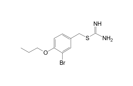 (3-bromanyl-4-propoxy-phenyl)methyl carbamimidothioate