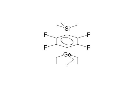 4-TRIETHYLGERMYL-1-TRIMETHYLSILYLTETRAFLUOROBENZENE