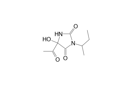 2,4-Imidazolidinedione, 5-acetyl-5-hydroxy-3-(1-methylpropyl)-