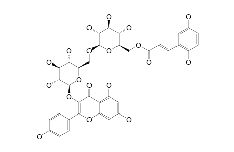 KAEMPFEROL-3-O-(6'''-O-2,5-DIHYDROXYCINNAMOYL)-BETA-D-GLUCOPYRANOSYL-(1->2)-BETA-D-GLUCOPYRANOSIDE