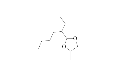 1,3-dioxolane, 2-(1-ethylpentyl)-4-methyl-