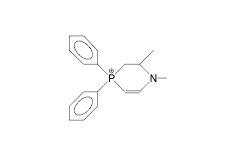 1,2-Dimethyl-4,4-diphenyl-1,2,3,4-tetrahydro-1,4-azaphosphorinium cation
