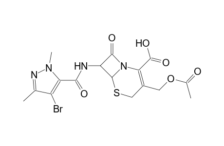3-[(acetyloxy)methyl]-7-{[(4-bromo-1,3-dimethyl-1H-pyrazol-5-yl)carbonyl]amino}-8-oxo-5-thia-1-azabicyclo[4.2.0]oct-2-ene-2-carboxylic acid