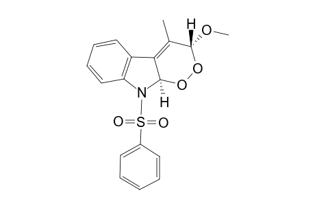 trans-9,9a-Dihydro-3-methoxy-4-methyl-9-(phenylsulfonyl)-3H-1,2-dioxino[3,4-b]indole