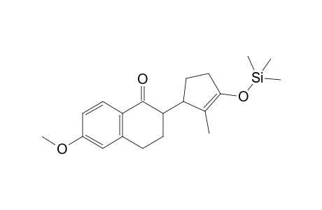 6-Methoxy-2-(2-methyl-3-trimethylsilyloxycyclopent-2-enyl)-3,4-dihydro-2H-naphthalen-1-one