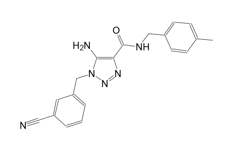1H-1,2,3-triazole-4-carboxamide, 5-amino-1-[(3-cyanophenyl)methyl]-N-[(4-methylphenyl)methyl]-