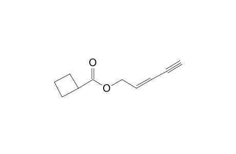 Cyclobutanecarboxylic acid, pent-2-en-4-ynyl ester
