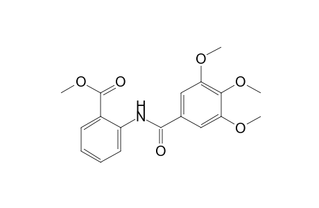 N-(3,4,5,-trimethoxybenzoyl)anthranilic acid, methyl ester